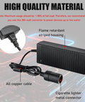 Heavy Duty AC To DC Converter 220V To 12V 15A Car Power Adapter showing flame retardant housing and all copper cable.