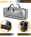 Heavy Duty Moving Bags 8 Pack Large Storage Totes With Backpack Straps And Tough Handles And Zippers For Moving And Dorm Organization