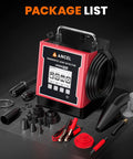 L5000 PRO EVAP Smoke Machine For Car Leak Detection With accessories including cables, nozzles, and connectors