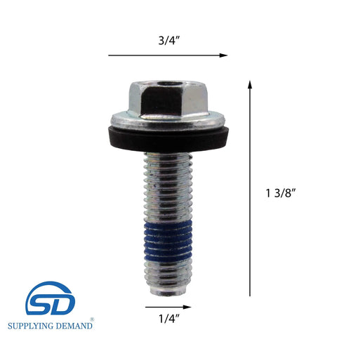Washer Agitator Bolt Replacement With Rubber Gasket One And Three Eighths Inch Long Five Sixteenth Inch Head Ready To Swap