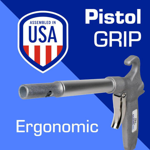 Long John Safety Air Gun With 12 Inch Aluminum Extension ergonomic pistol grip view