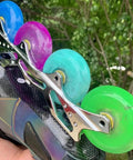 Inline Skate Wheel Replacement Set 83A 72Mm 76Mm 80Mm Durable PU Wheels For Indoor Outdoor Street Skating With Gummy Grips