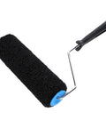 Top Shelf Nine Inch Drywall Texture Roller Cover Heavy Duty Capacity Nylon Design For Flawless Joint Compound Application Slick Wall And Ceiling Finish, black nylon roller with handle.
