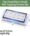 Top Shelf Mini Screw Kit With 1500 Nickel Plated Phillips Fasteners That Fit Like A Glove For Watch Repair Glasses Fixing And Tiny Electronics Upgrades No Fuss Solid Gear in clear storage box.