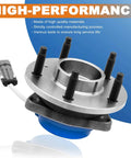 Pair Front Wheel Hub Bearing Assemblies 513121 Fits Chevy Impala, 5-lug ABS high-performance design with sensor cable