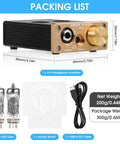 Dope U10 Mini Tube Headphone Amplifier For Home Audio HiFi Stereo Preamp With Dual 3 5mm And 6 35mm Jacks and accessories