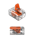 Bulk Slick Heavy Duty Twistless Lever Wire Connectors For Solid Or Stranded Conductors Two Conductor Quick Swap Lever Nuts 20 To 10 Awg Clear Housing Reusable Splicing Tools One Thousand Piece Pack