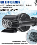 2600GPH Pond Pump For Outdoor Use Submersible Or Inline High Head Water Pump for garden waterfall with detachable cover