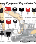 24 Piece Heavy Duty Equipment Keys Set For Industrial And Commercial Machines Universal Replacement Keys In Durable Steel