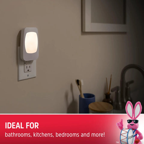 4 In 1 LED Power Failure Night Light Pack 6 Count Plug In Light Sensing Auto On Off Foldable Plug in bathroom.