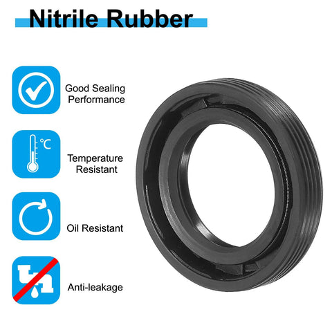 nitrile rubber shaft seal with excellent oil and temperature resistance for industrial applications