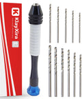 Dead On Precision Pin Vise Hand Drill Kit Featuring Ridiculously Sharp Micro Drill Bits And 1mm Mini Set, showing 26 drill bits and a pin vise.