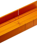 Fine Kerf Saw With Aluminum Thin Slot Miter Box For Dope 60 45 And 90 Degree Cuts, 7/8 Inch Cutting Depth, 42 Tooth Blade