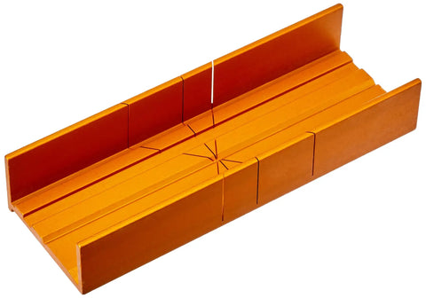 Fine Kerf Saw With Aluminum Thin Slot Miter Box For Dope 60 45 And 90 Degree Cuts, 7/8 Inch Cutting Depth, 42 Tooth Blade
