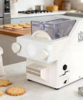 Automatic Cookie Press Machine With Eight Replaceable Nozzles, Electric Biscuit Maker, 50-60 RPM, 180W on kitchen counter