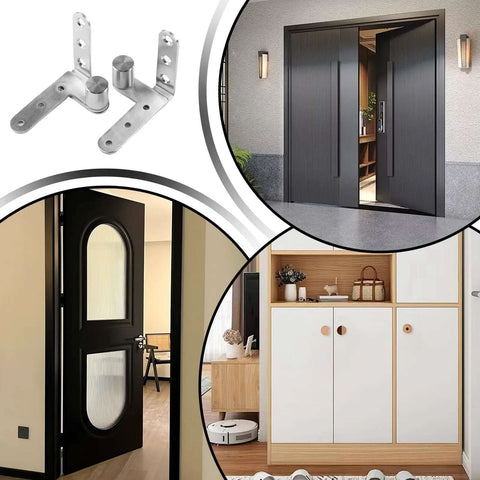 Heavy Duty 270 Degree Cabinet Pivot Hinge, 4 Inch Shaft Fittings in various door and cabinet installations