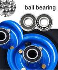 Heavy Duty Industrial Caster Wheels For Furniture And Workbenches Top Plate Rolling Castors with ball bearings, close-up view.
