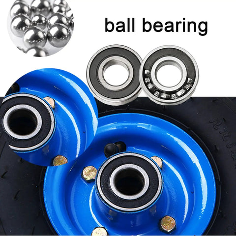 Heavy Duty Industrial Caster Wheels For Furniture And Workbenches Top Plate Rolling Castors with ball bearings, close-up view.