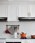 Kitchen with Matte Bronze Solid Brass Cabinet Pulls Set Of 2 Five Point Five Nine Inch Length 3 Inch Center To Center