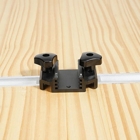 Pro Grade Aluminum T Track Jig For Precise Woodworking Cuts On Tablesaw, Bandsaw And Routers; Built To Beat Wobble, Adjustable Range