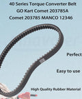 Go Kart Torque Converter Belt Forty Series Replacement Reinforced Drive Belt For Comet 203785A 203785 And MANCO 12346