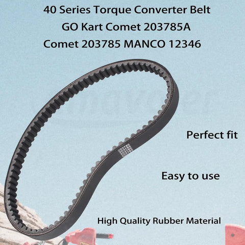 Go Kart Torque Converter Belt Forty Series Replacement Reinforced Drive Belt For Comet 203785A 203785 And MANCO 12346