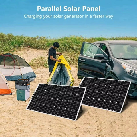 1000W Flexible RV Solar Panel Kit With 2x500W 12V Panels 40A Charge Controller Monocrystalline Cells Off Grid Camping Power