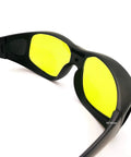 Heavy Duty Laser Safety Glasses Delivering Full Coverage Broad Spectrum Eye Protection For Uv To Far Infrared Range CE En207 with yellow lenses