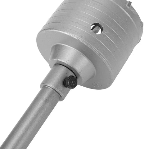 Heavy Duty Aramox 90Mm Concrete Hole Saw Kit With Tungsten Carbide Tip And Long Connecting Rod For Crushing Brick Cement Walls Plus AC Piping Jobs, 90mm drill
