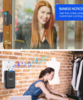 Wireless Door Chime Kit With 600 Ft Range 5 Adjustable Volume Levels Magnetic Door Open Sensor used in home office store