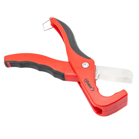 Poly Pipe Cutter For PVC And Flexible Tubing Up To 1 Inch, Easy Grab-And-Go Hand Tool For Drip Irrigation, Blu-Lock Pipes, Swing Pipe And Emitter Tubing, Corrosion-Resistant Metal Construction