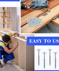 Focus on Heavy Duty 1200 Piece Pocket Hole Screws Bulk 8 By One And A Quarter Inch Zinc Pocket Wood Screws with Coarse Thread.