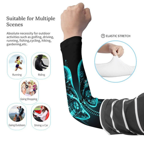 Keep Your Pipes Cool With These UV Blocking Cooling Arm Sleeves Sized For Road Trips And Outdoor Workouts Featuring Super Breathable Mesh And A Snug Stretch Fit Across Five Sizes To Beat The Summer Blaze On Long Drives Or At The Park