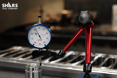 Top Notch 1 Inch Dial Indicator With 0.001 Inch Graduation And 0 To 100 Reading on milling machine setup