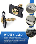 Close-up of Auto Barn Essential 170 Piece Car Screw Clips Kit with durable fasteners for door trim and fender use.