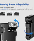 G5 Rechargeable EDC Flashlight With Dual Light Sources And RGB Illumination featuring rotating head and adjustable clip