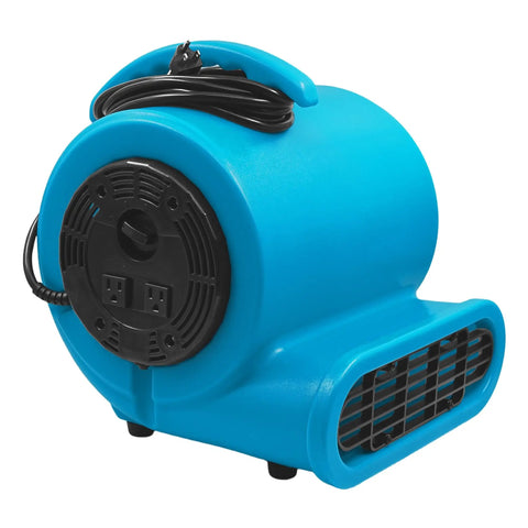 Air Mover Blower Fan 280W 1/2 HP Copper Motor Delivers 2500 CFM For Fast Carpet And Floor Drying with three speed settings