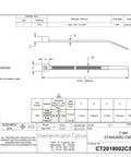 Rock Solid High Temperature Cable Ties 1000 Pack Four Inch UL Rated detail drawing showcasing dimensions and specifications.