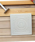 Square white mold from DIY Concrete Stepping Stone Molds For Patio And Garden Paving Molds Set Easy To Use Cement Stone Molds For Walkways