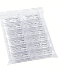 Set Of 20 Plastic Locking Shelf Pins 5mm For Three Quarter Inch Wood Shelving, Clear Self Locking Cabinet Pegs That Grab Tight And Stay Put