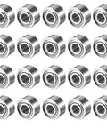 MR52ZZ Miniature Deep Groove Ball Bearing 2mm x 5mm x 2.5mm, Double Shielded Chrome Steel, High Speed, Low Friction, Durable For DIY Projects And Tiny Machines shown in a grid