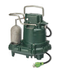 M63 Automatic Submersible Sump Pump With 3/10 HP Cast Iron Housing LED Power Plug High Flow Vortex Impeller Stainless Steel Hardware