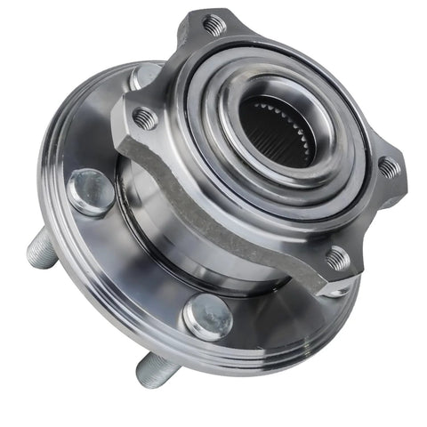 Pair Rear Wheel Bearing Hub Assembly For Dodge Charger 2015 2021 Challenger 2015 2021 and Chrysler 300 2015 2021 Non ABS 5 Lug 4 Bolt Square Flange Replacement Kit side view.