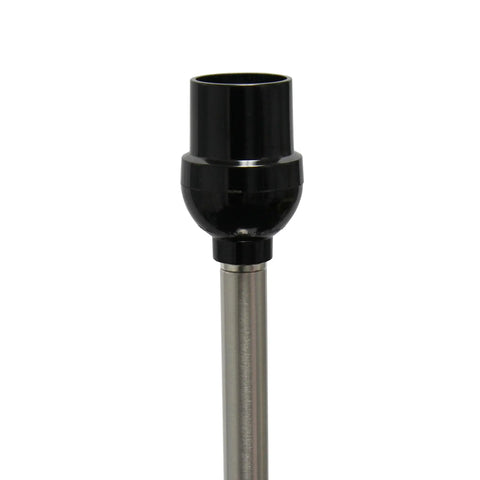 Lamp socket fitting of Brushed Nickel Floor Lamp With White Fabric Drum Shade Tall 58 Inch Dope Modern Look Featuring A Foot Switch