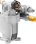 Heavy Duty Pressure Washer Pump Replacement With Three Quarter Inch Shaft Horizontal Mount 3400 PSI Max 2.5 GPM Compatible