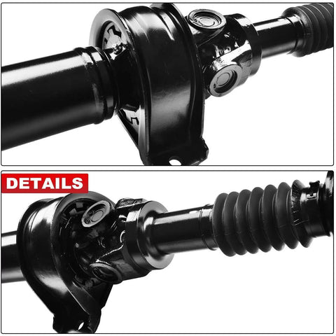 Heavy Duty Rear Drive Shaft Support Center Bearing Bracket For Ford F150 2009 To 2014 XL XLT LT Lariat close-up view of steel bearing unit.