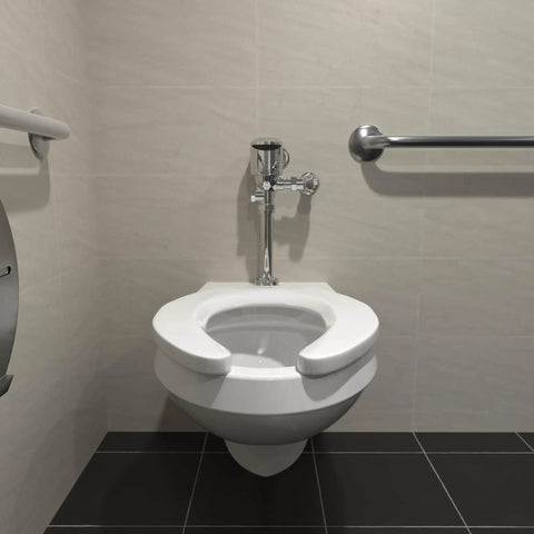 1.6 GPF Top Mount Exposed Sensor Flush Valve For Toilet With Gear-Driven Ceramic Cartridge Hardwired With Battery Backup And On-Demand Manual Flush For No Fuss Performance, chrome toilet flush valve