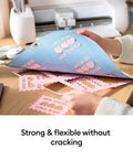 Person using LightGrip Cutting Mat Pack 6 Pack 12x12 Inches For Lightweight Paper Cardstock And Printables Reusable Durable Mats