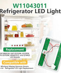 Refrigerator LED Light Module Replacement for Compatible Models W10866538 AP6047972 PS12070396 display and open fridge interior.