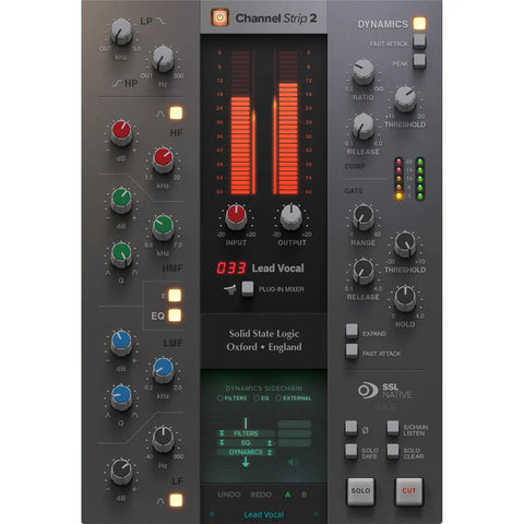 Hardware Plug In Control Surface For Pro Audio With Included SSL Licenses To 360 Link 4K B Channel Strip 2 and Bus Compressor 2